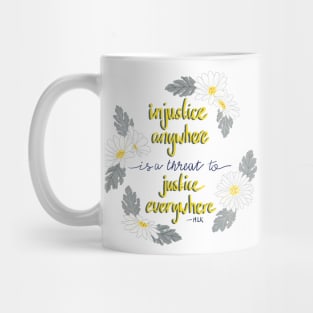 Martin Luther King quote, yellow and grey Mug